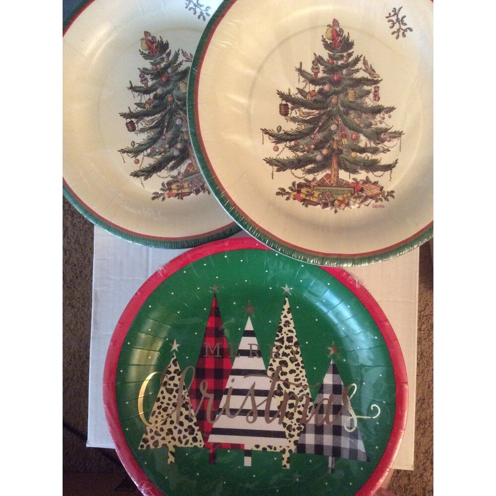 Holiday Paper Plates B15